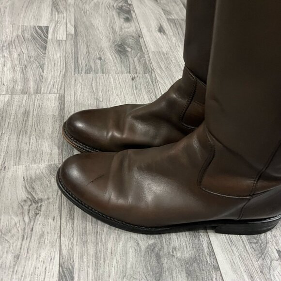 Frye Jayden Riding Boot Leather 8.5 B Button Biker - Picture 4 of 12